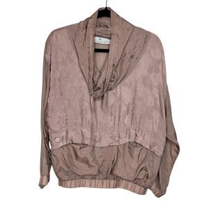 Stella McCartney X Adidas Cowl Neck Jacket Dusty Mauve‎ Floral Size Small